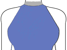 High-collar-halter-neck